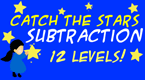 catch the stars - subtraction math game