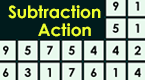 subtraction action - math game